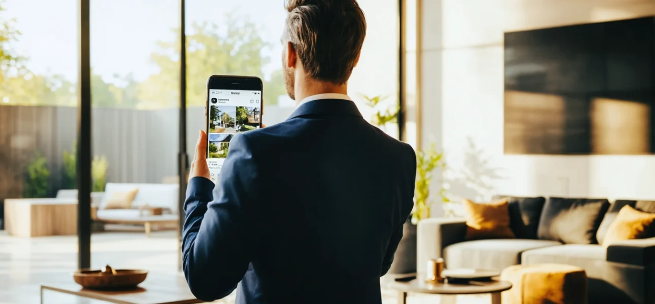 An Image illustrating Social Media Strategies for Realtors: Master Instagram